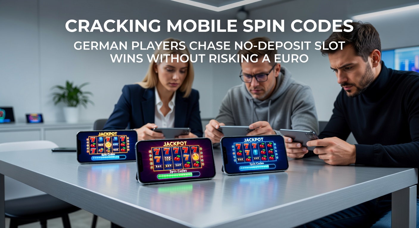 Smartphone-Bildschirm mit aktiviertem Spin-Code, der Freispiele in einem populären Slot freischaltet, Gewinnzähler im Vordergrund